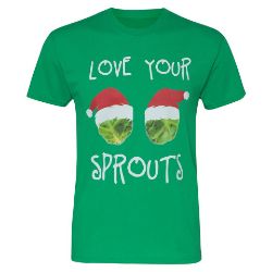 The Christmas Shop Men's "Love Your Sprouts" Short Sleeve Tee